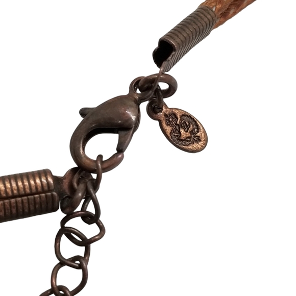 PREMIER DESIGNS VINTAGE COPPER RING PENDANT & CORD STYLE NECKLACE - Picture 6 of 6